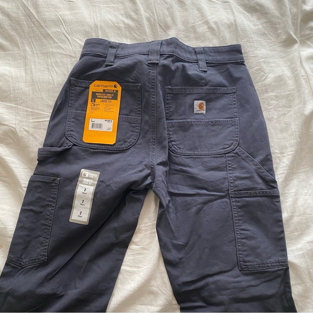 Carhartt Rugged Flex Loose Fit Canvas Work Pant Size 2 Short NWT Women’s Pants